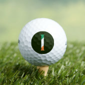 I Monogram overlay op Ierse vlag wu gbcnt Golfballen (Insitu Shirt)