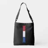 I Monogram overlay op NLD Vlag op bk cbbt Crossbody Tas (Achterkant)