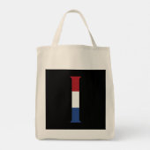 I Monogram overlay op NLD Vlag op bk gtcnt Tote Bag (Achterkant)