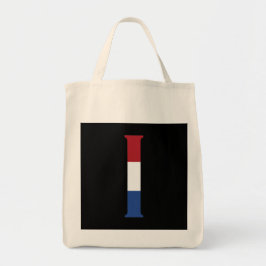 I Monogram overlay op NLD Vlag op bk gtcnt Tote Bag