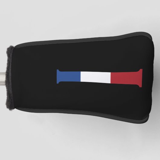 I Monogram overlay op NLD Vlag op bk pct Golfheadcover (Voorkant)