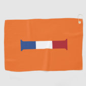 I Monogram overlay op NLD Vlag op of gtcnt Golfhanddoek (Horizontaal)