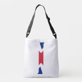 I Monogram overlay op Union Jack Flag cbbt Crossbody Tas (Achterkant)
