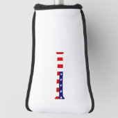I Monogram overlay op USA Flag pcnt Golfheadcover (Draai 90)