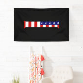 I Monogram overlay op USA Flag (v) brcnt Spandoek (Insitu)