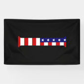 I Monogram overlay op USA Flag (v) brcnt Spandoek (Horizontaal)