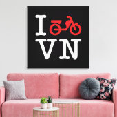I Motorfiets Vietnam Canvas Afdruk (Insitu (Woonkamer))