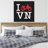 I Motorfiets Vietnam Canvas Afdruk (Insitu (Slaapkamer))