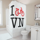 I Motorfiets Vietnam Douchegordijn (In situ)