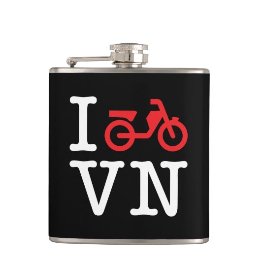 I Motorfiets Vietnam Heupfles (Voorkant)