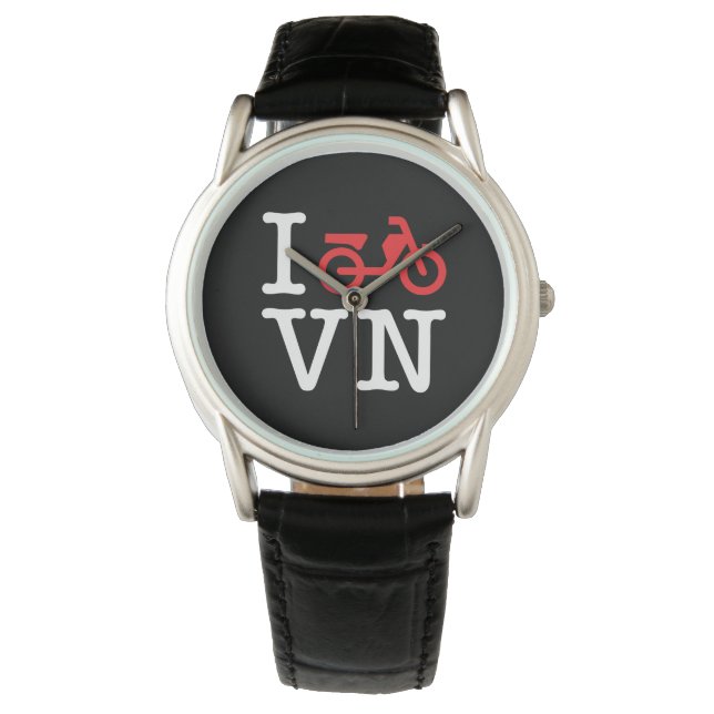 I Motorfiets Vietnam Horloge (Voorkant)