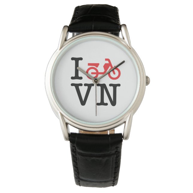 I Motorfiets Vietnam Horloge (Voorkant)