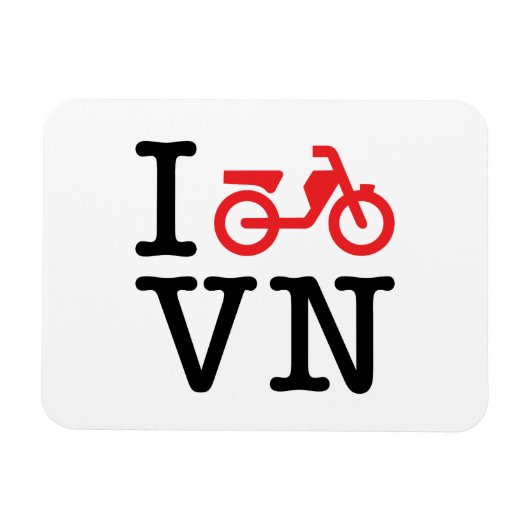 I Motorfiets Vietnam Magneet (Horizontaal)