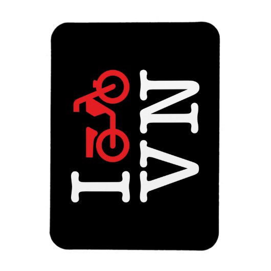 I Motorfiets Vietnam Magneet (Verticaal)