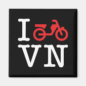 I Motorfiets Vietnam Magneet (Voorkant)