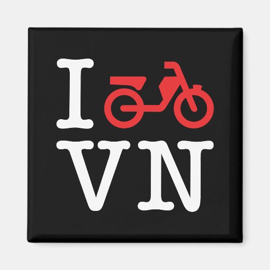 I Motorfiets Vietnam Magneet (Voorkant)