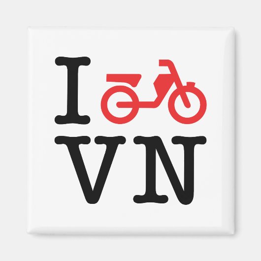 I Motorfiets Vietnam Magneet (Voorkant)