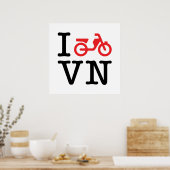 I Motorfiets Vietnam Poster (Keuken)