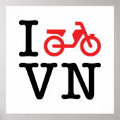 I Motorfiets Vietnam Poster (Voorkant)