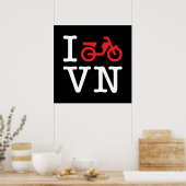 I Motorfiets Vietnam Poster (Keuken)