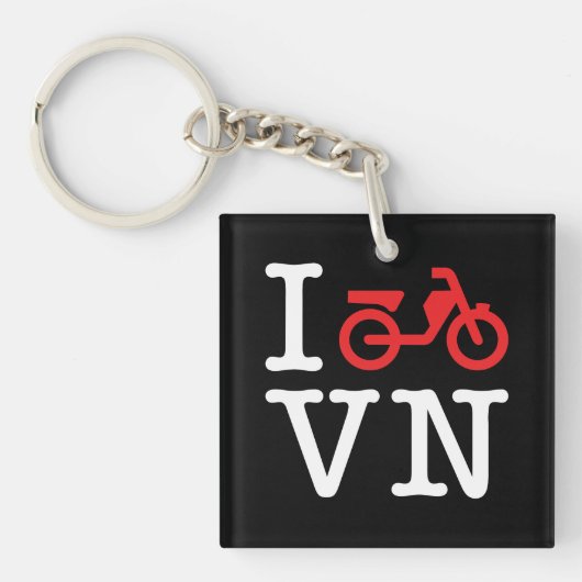 I Motorfiets Vietnam Sleutelhanger (Voorkant)