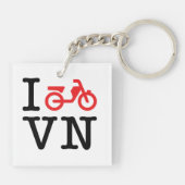 I Motorfiets Vietnam Sleutelhanger (Achterkant)