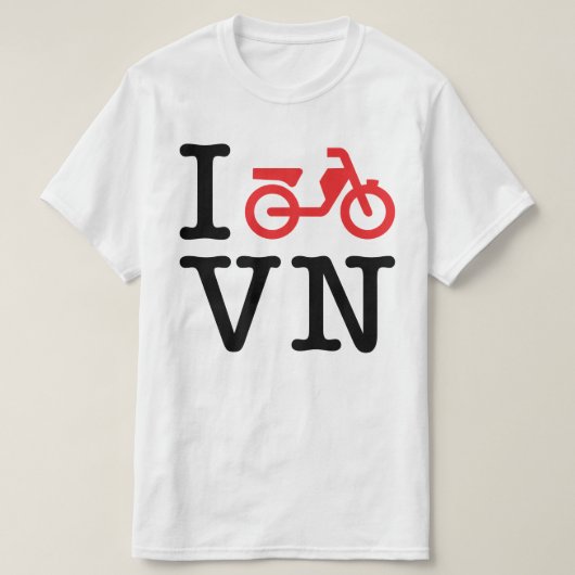 I Motorfiets Vietnam T-shirt (Design voorkant)