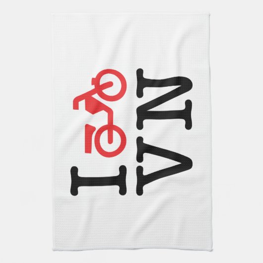 I Motorfiets Vietnam Theedoek (Verticaal)