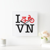 I Motorfiets Vietnam Vierkante Klok (Huis)