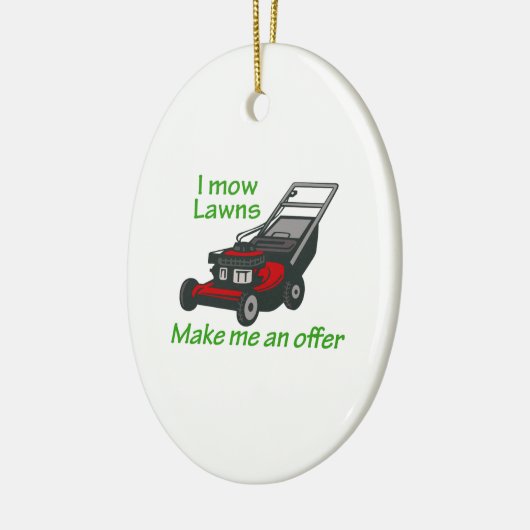 I MOW LAWNS KERAMISCH ORNAMENT (Links)
