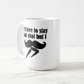 I Mustache (I Must Dash) - Erg Grappig Koffiemok (Voorkant links)
