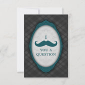 I Mustache You A Question Elegante Lijst Kaart (Voorkant)