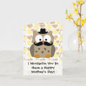 I Mustache You Moederdag Greep Kaart (Gele Bloem)