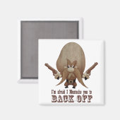 I Mustache You To Back Off Magneet (Voorkant / Achterkant)