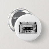 i ♥ muziek ronde button 5,7 cm (Voorkant /achterkant)