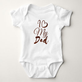 "I ❤️ My Dad: A Heartfelt Design" Romper