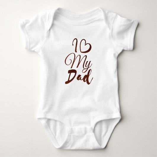"I ❤️ My Dad: A Heartfelt Design" Romper (Voorkant)