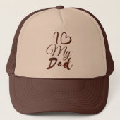 "I ❤️ My Dad: A Heartfelt Design" Trucker Pet (Voorkant)