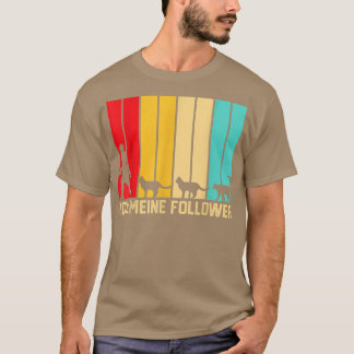 I My Followers Tie Love Cats Farmer Farmer  T-shirt