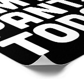 I My Pants Today Funny Sarcasm Saying Poster (Hoek)