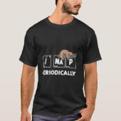 I Nap Periodically Science Sloth Periodic Table T-shirt (Voorkant)