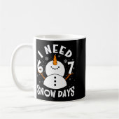 I Need 6 Or 7 Snow Days Christmas Day Snow Suprter Koffiemok (Links)