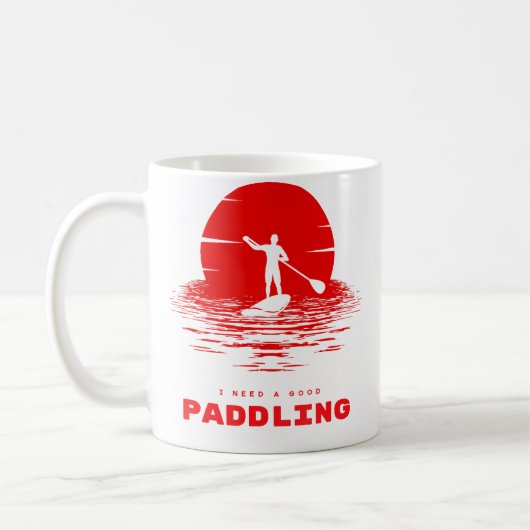 I Need A Good Paddling Rafting T Shirt Koffiemok (Links)