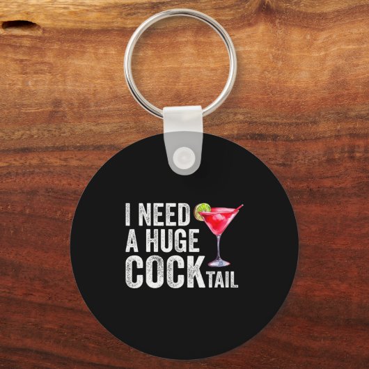 I Need A Huge Tail Funny Sleutelhanger (Voorkant)