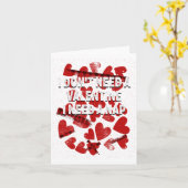 I Need A Nap Anti Valentines Humor Heartbroken Sin Kaart (Gele Bloem)