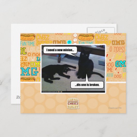 I need a new minion briefkaart (Voorkant / Achterkant)