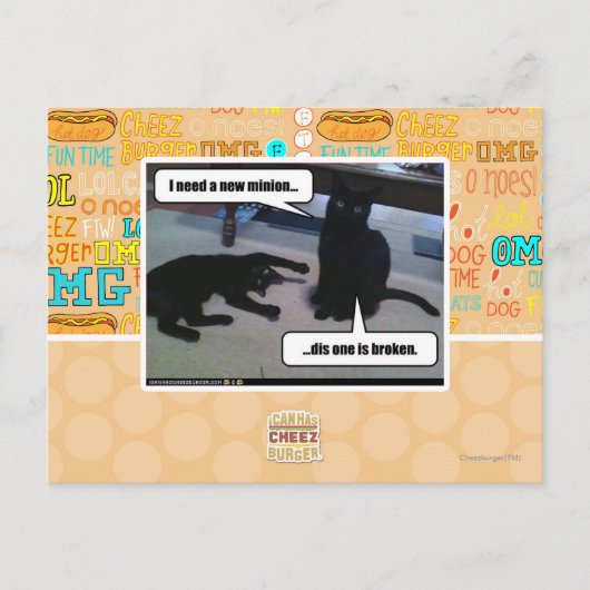 I need a new minion briefkaart (Voorkant)