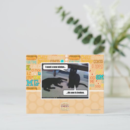 I need a new minion briefkaart (Staand voorkant)