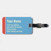 I Need a Vacation from This Vacation Funny Trendy Bagagelabel (Achterkant horizontaal)