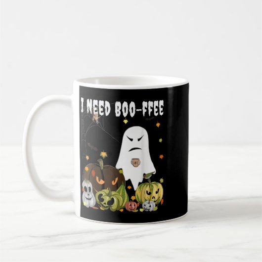 I Need Boo-ffee Ghost Jack-o-lantern Coffee Lover Koffiemok (Links)